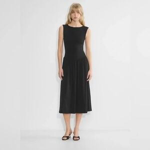 Aritzia Black Midi Dress